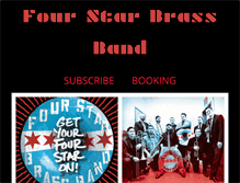 Tablet Screenshot of fourstarbrassband.com